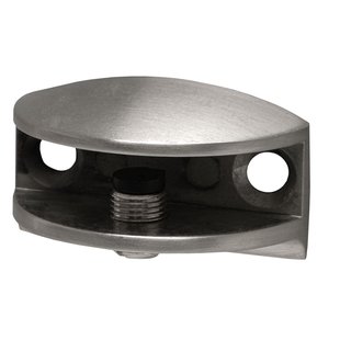 Duraline Plankdrager Clip Glas S/2 Geborsteld Nikkel