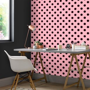 Vliesbehang Friends & Coffee 16652 - Roze - Zwart - 10,05m X 53cm