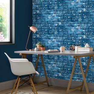 Vliesbehang Friends & Coffee 16662 - Blauw - Grijs - 10,05m X 53cm