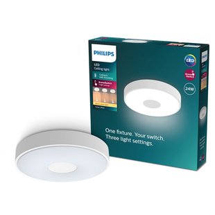 Philips Plafondlamp Coiner - Wit - 38cm - 24w