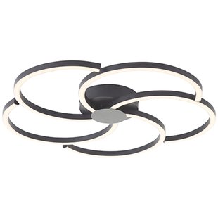 Brilliant Plafondlamp Fico Zwart 27w