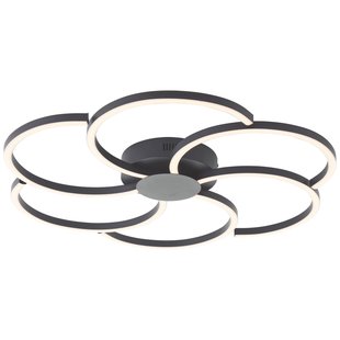 Brilliant Plafondlamp Fico Zwart 32w