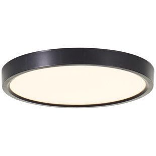Brilliant Plafondlamp Galo Zwart ⌀23cm 12w