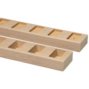 Cando Decowall Roomdivider Vloer- En Plafondprofielset - Natuur Eiken - Recht