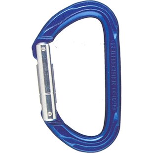 Kpe Holland Karabijnhaak - Aluminium - Met Vergrendelingssysteem - 110x65mm - Blauw