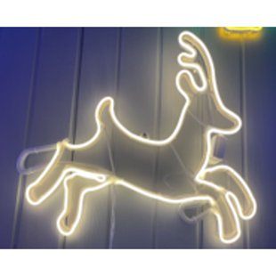 Central Park Neon Rendier - Warm Wit - 40cm