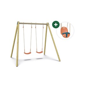 Schommel Doublo Hout 2 Personen 230cm