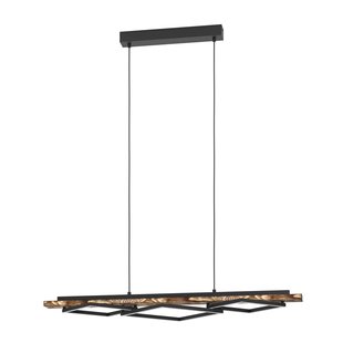 Eglo Hanglamp Boyal - Zwart - Hout - 42w