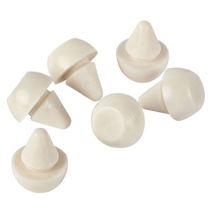 Fix-o-moll Witte Dempers Voor Stalen Deurkaders Ø6 Mm – Set Van 6 Stuks