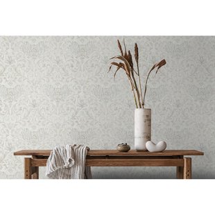 Vliesbehang City Romance 35148 - Crèmewit - Lichtgrijs - 10,05 M X 53 Cm