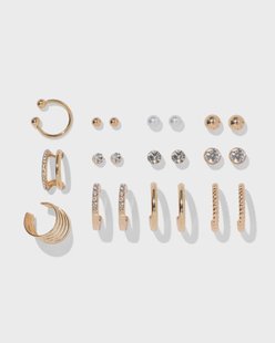 HEMA Oorbellen set (White)