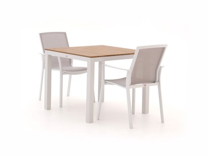 Bellagio Dranera/Fidenza 90cm dining tuinset 3-delig stapelbaar - Laagste prijsgarantie!
