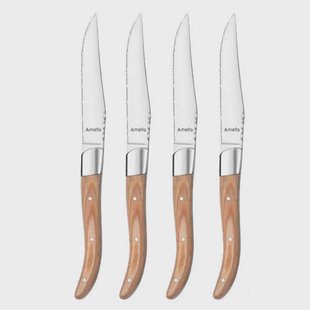Amefa steakmes Royal Steak (set van 4) - naturel hout