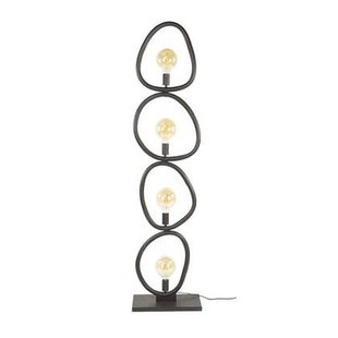 Hoyz Collection - Vloerlamp Pebble 4-lichts - Artic Zwart