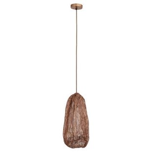 PTMD Maitia Copper Rough Looking Fabric Ceiling Lamp