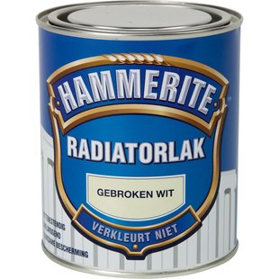 Hammerite Radiatorlak Gebroken Wit 750ml