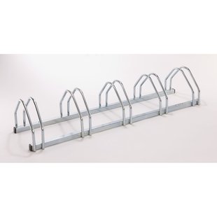 Mottez Fietsenrek Voor 5 Fietsen Face-to-face Metaal Grijs Ø30mm