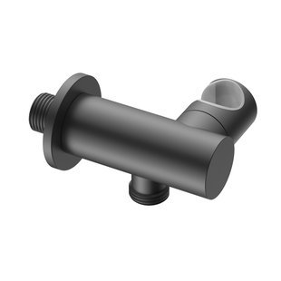 Muuraansluitbocht BWS Sensa met Wateraansluiting Kantelbaar Geborsteld Gunmetal PVD