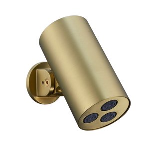 Hoofddouche BWS Sensa Cilinder Muur Geborsteld Goud PVD