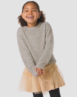 HEMA Kindertrui glitter zilver (zilver)