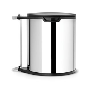 Brabantia Inbouwemmer Built-in Bin Brilliant Steel 15l