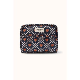 Katoenen toilettas met hartjesprint, RAHANA