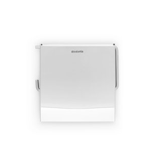 Brabantia Toiletrolhouder Renew - Metaal - Met Klep - Metaalstaal Glanzend