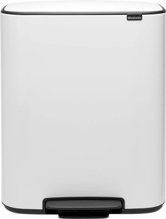 Brabantia Bo Pedal Bin 2 x 30 Liter White