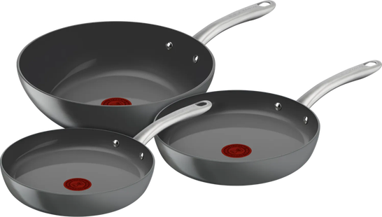 Tefal Renew+ Keramische koekenpannenset 24 + 28 cm + Wokpan 28 cm