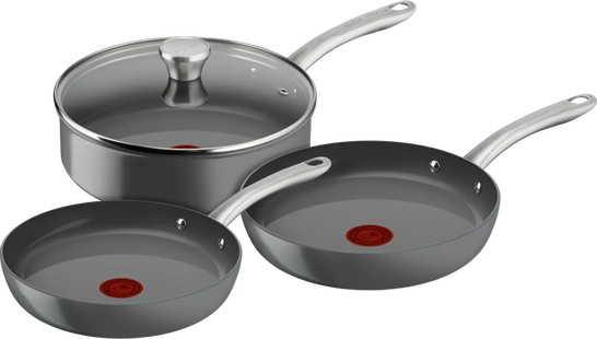 Tefal Renew+ Keramische koekenpannenset 24 + 28 cm + Hapjespan 24 cm