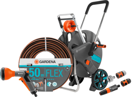 Gardena Comfort FLEX 50m CleverRoll L Classic Broespakket