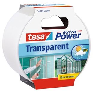 Tesa Duct Tape Extra Power - Buiten - Transparant - 10m X 48mm