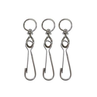 Sencys Karabijnhaak - Gegalvaniseerd - 60mm - 3 Stuks