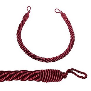 Gordijnbinder 23mm Bordeaux