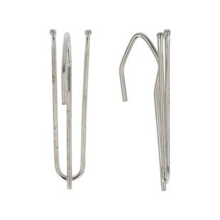 Gordijnhaakjes 55/55mm Metaal 10 Stuks