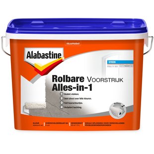 Alabastine Rolbare Voorstrijk Primer - Muur En Plafond - Wit - 5l