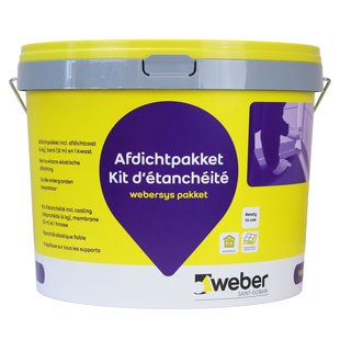 Weber Afdichtpakket - 4,5 Kg + 12 M Band - Binnengebruik