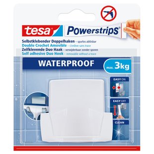 Tesa Powerstrips Waterproof Duo Haak Wit