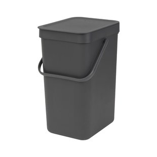 Brabantia Sort & Go Afvalemmer 12l - Grey