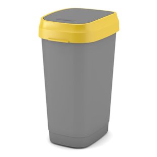 Kis Dual Swing Vuilnisbak Eco Geel 50l