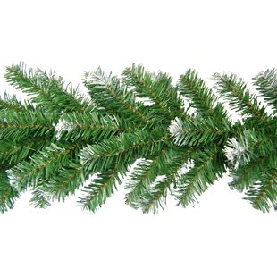 Decoris Slinger Kunstkerst - Bordeaux Met Wit - 270cm