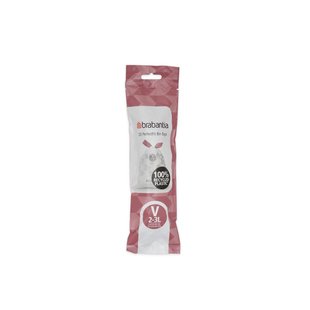 Brabantia Afvalzak Perfectfit V Wit 3l 20 Stuks