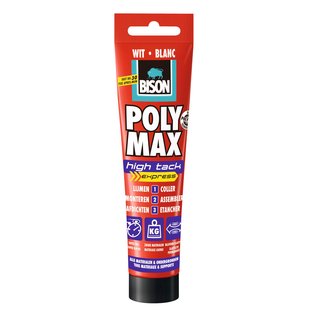 Bison Universele Montagelijm Polymax High Tack Express Wit 165g