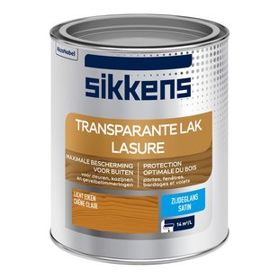 Sikkens Buitenlak Zijdeglans Transparant Licht Eik 750ml