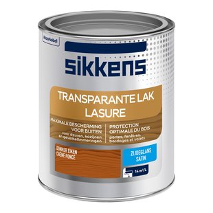 Sikkens Buitenlak Zijdeglans Transparant Donker Eik 750ml
