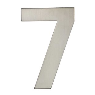 Avenue Zelfklevend Cijfer - 7 - Rvs - 14x17cm