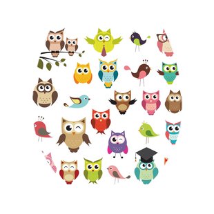 Aquavive Wc-bril - Duroplast - Softclose - Verstelbaar - Met Uilenprint