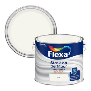 Flexa Strak Op De Muur Primer - Muur En Plafond - Wit - 2,5l