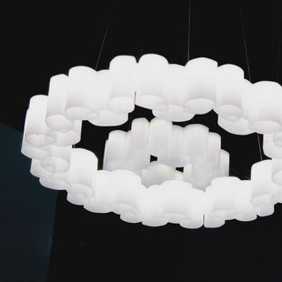 Honey dimbaar LED hanglamp, rond, 58 cm Stilnovo - Woonkamer - Modern - Kunststof - 1 lamp