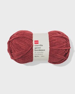 HEMA Chenille garen100g 110m bordeaux